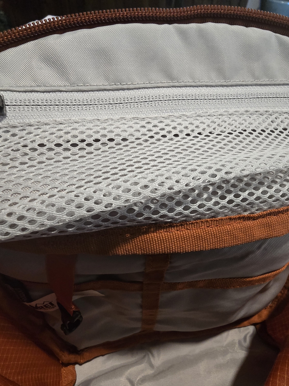 REI Unisex Co-op Trail 5 Waistpack Burnt Orange / Tapenade colorway Sustainabke - Picture 5 of 12